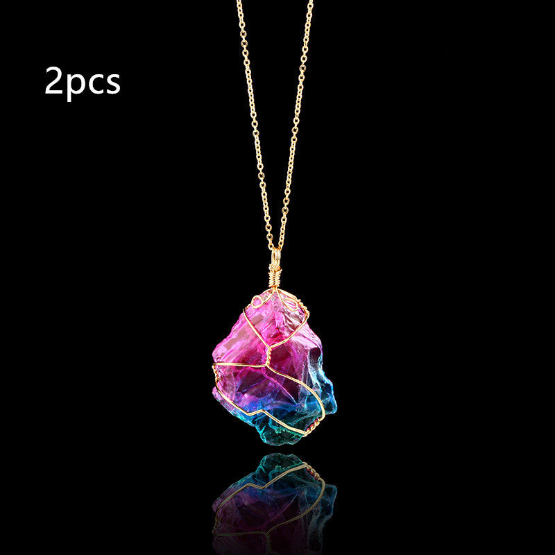 Rainbow of Hope | Quartz Crystal Necklace Necklace | Ectron Online