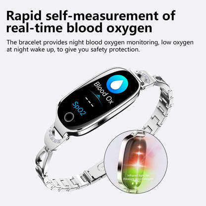 Elegant Gold Smartwatch for Women – Bling Health & Fitness Bracelet Gold Smartwatch For Women Compatible For | Ectron Online