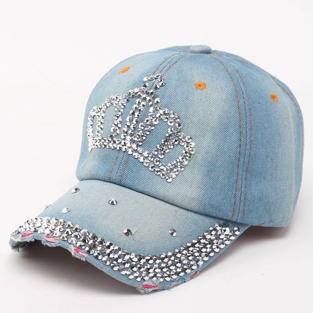 Casual personality diamond baseball cap