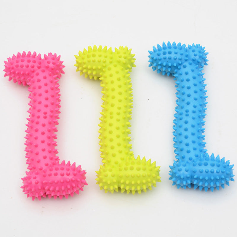 Rubber Barbell Pet Toy – Durable & Fun Chew Toy for Dogs TPR Rubber Barbell Pet Toy | Ectron Online
