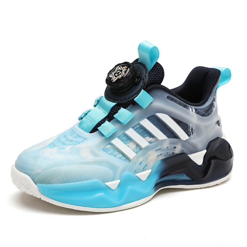 Kids' Rotating Button Shoes | Boys' Non-Slip Soft Bottom Children's Shoes Rotating Button Boy Non | Ectron Online
