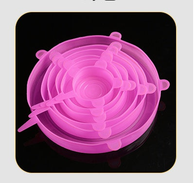{{ brand }} Stretchable Silicone Freshness Bowl Cover Pink 120G - Multifunctional Stretchable Silicone Freshness Bowl Cover