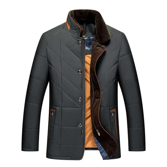 Men's Warm Thick Cotton Padded Coat