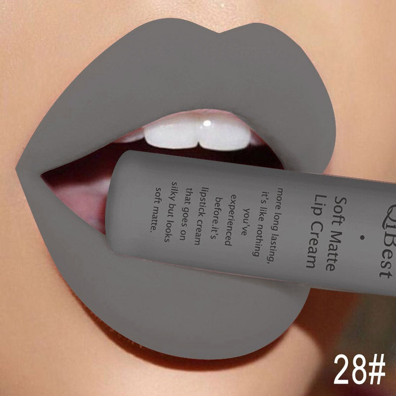 Qibest Matte Lipstick – Long-Lasting, Non-Transfer Formula Qibest makeup brand matte lipstick | Ectron Online
