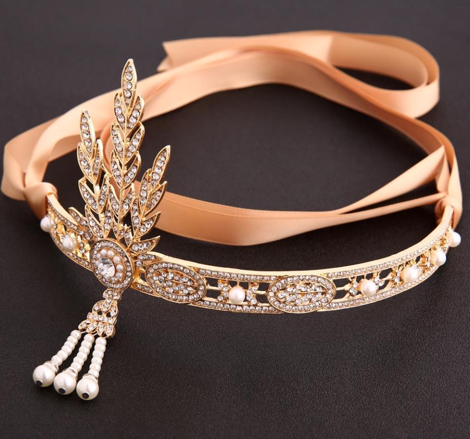 Elegant Pearl Crown Hair Accessories - Bridal Tiara Crown Pearl Hair Accessories | Ectron Online