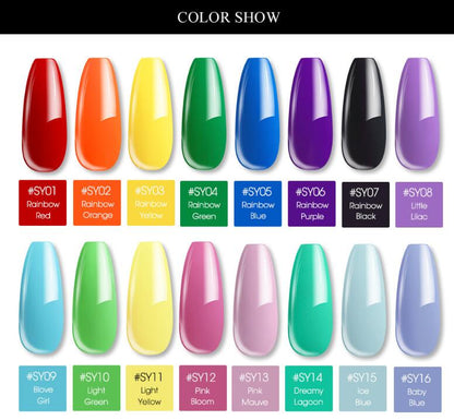 15g Colored Crystal Nail Extension Glue - Professional Poly Nail Gel 15g nail colored crystal extension glue | Ectron Online