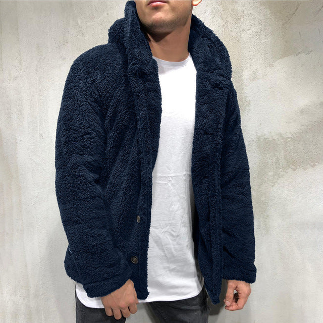 Men's Warm Sweater Hoodie Jacket