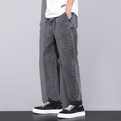 Men's Summer Wide Leg Jeans Summer Loose Wide Leg Jeans Pants Men Fa | Ectron Online