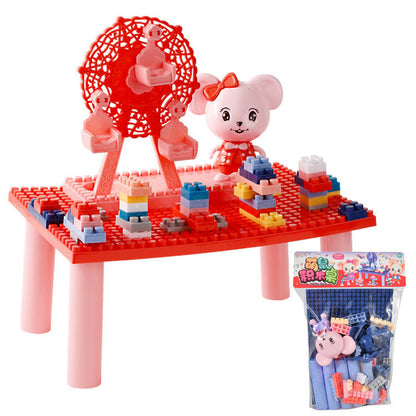 Puzzle assembling building block toys