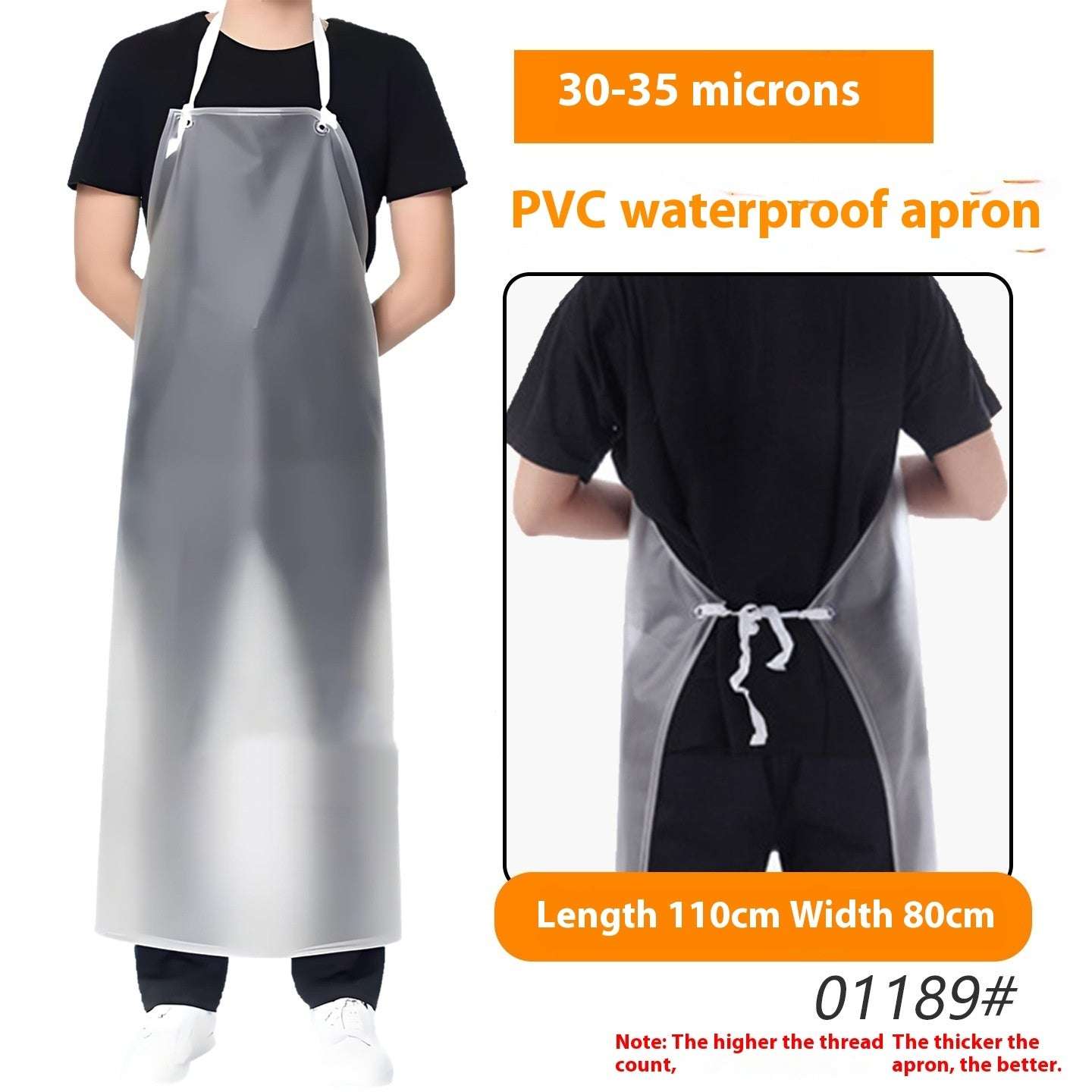 Thick Transparent PVC Apron Thick Transparent PVC Apron | Ectron Online