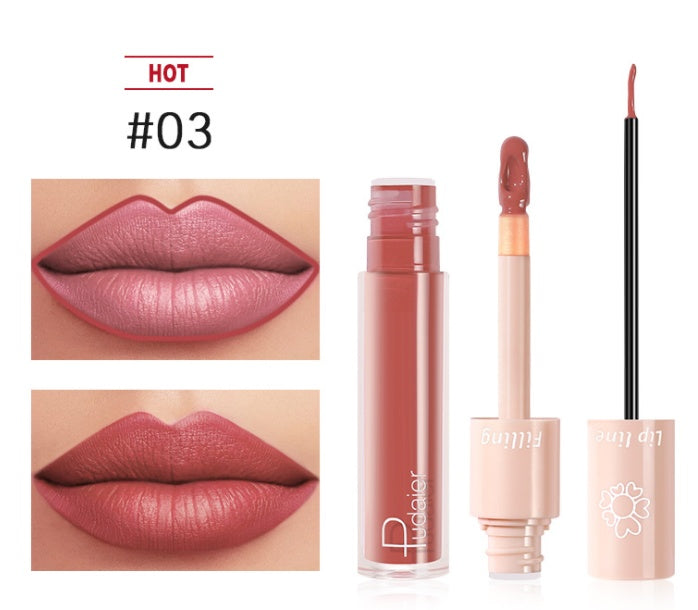 Pudaier Dual Lipstick & Lip Gloss Pudaier Dual Lipstick Lip Gloss Liquid L | Ectron Online
