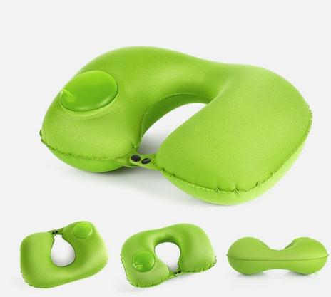 Portable U-Shape Inflatable Travel Pillow for Car & Office Nap Portable U-Shape Inflatable Travel Pillo | Ectron Online