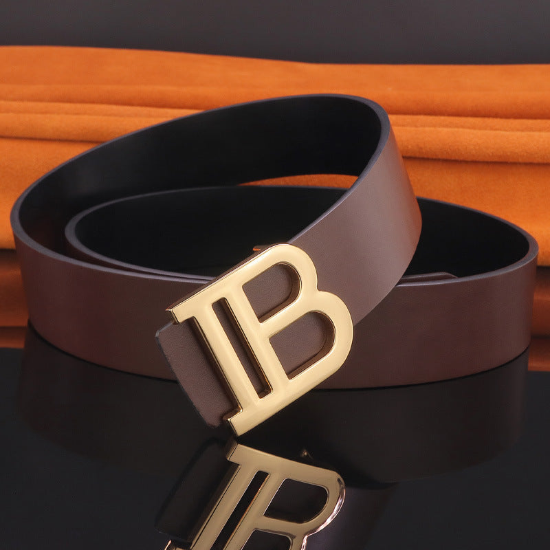 B Letter Leather Belt for Men - Stylish & Durable B letter belt | Ectron Online