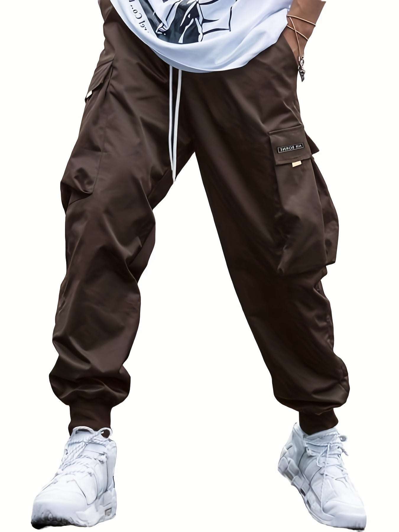 Casual Cargo Pants for Men - Streetwear & Sports Multi-pocket Cargo Pants Men's Casual Hi | Ectron Online