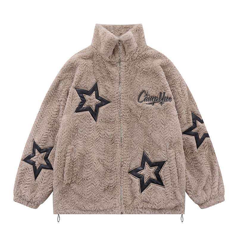 Loose Lamb Wool Jacket Winter Patch XINGX Embroidered Lamb Wool | Ectron Online