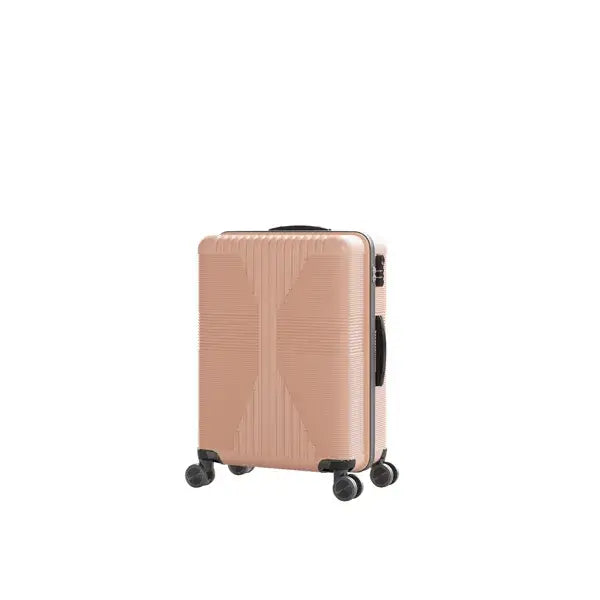 3-Piece PP Hardshell Luggage Set - Rose Gold Trolley Cases Non-TSA Customs Lock 3-in-1 PP Trolley C | Ectron Online