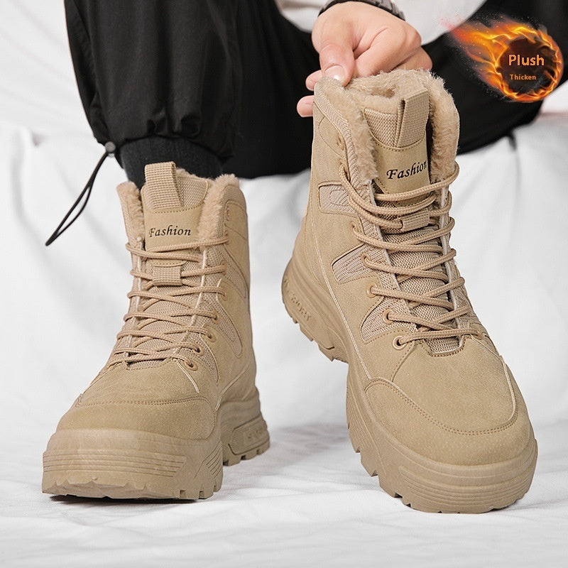 Fur-Lined High-Top Shoes Men's Shoes | Ectron Online