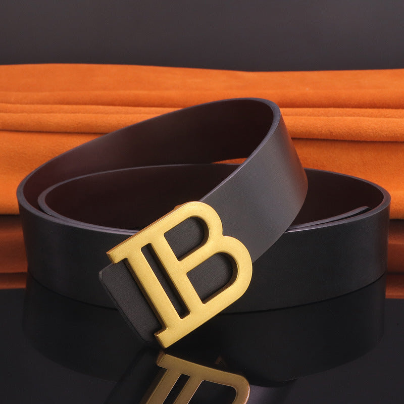 B Letter Leather Belt for Men - Stylish & Durable B letter belt | Ectron Online