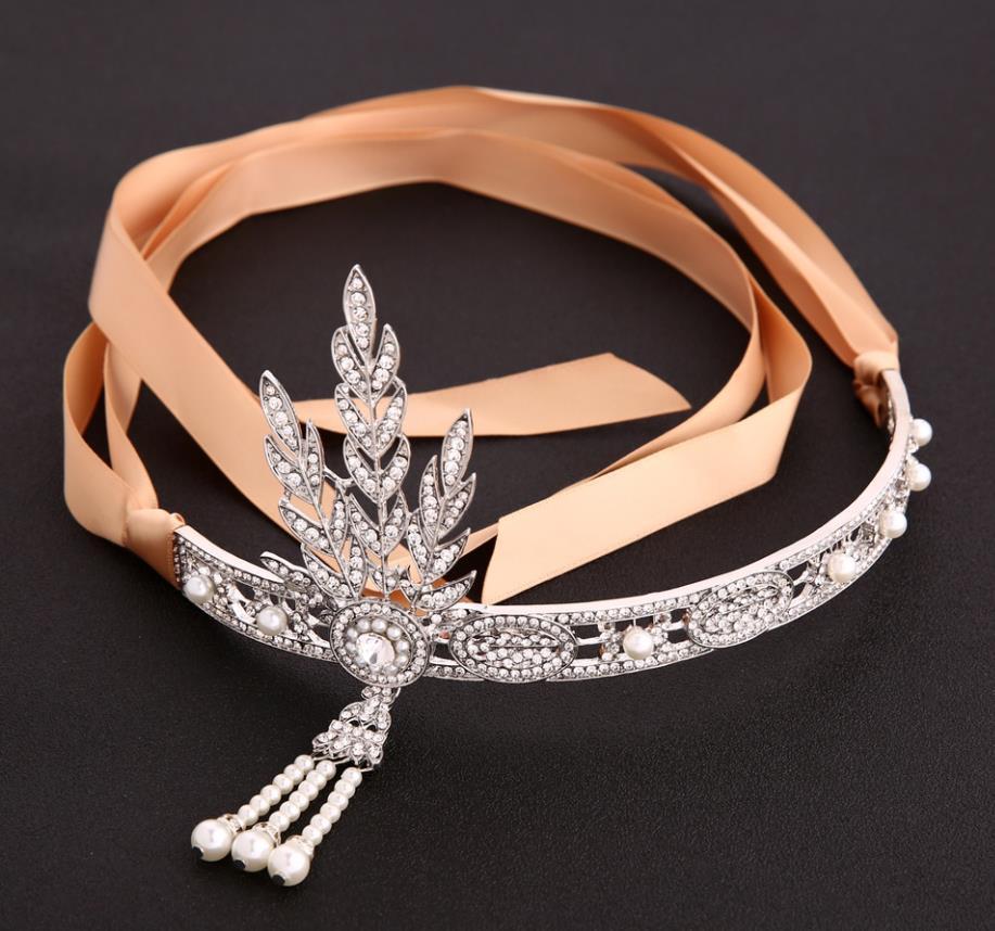 Elegant Pearl Crown Hair Accessories - Bridal Tiara Crown Pearl Hair Accessories | Ectron Online