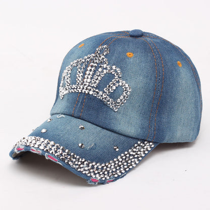 Casual personality diamond baseball cap