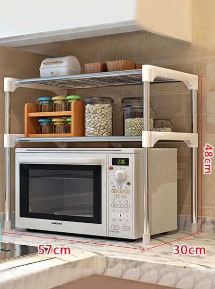 Microwave Shelf Rack Kitchen Shelf Spice Organizer Kitchen Storage Rack Bathroom Organizer Shelf Book Shoes Shelve