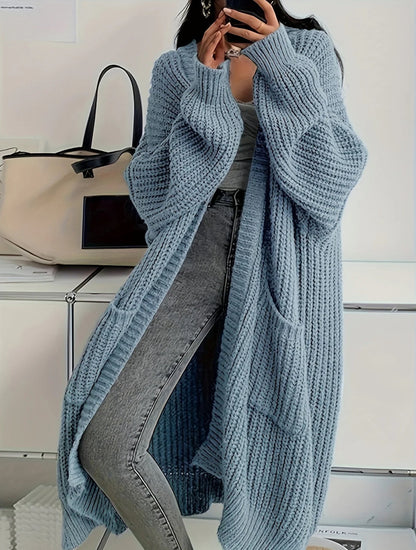 Women's Idle Style Loose Knitted Coat | Thick Oversized Cardigan Idle Style Loose Thick Knitted Coat For | Ectron Online
