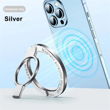 For Phone New Magnetic Ring Holder for 12 13 14 Max Magnet Finger Ring Grip Stand Holder Zinc Alloy Kickstand