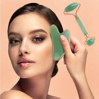 2PCS Resin Gua Sha & Facial Massage Set - Anti-Wrinkle Lifting Scraper Gua Sha Board 2PCS Massage Stone For Fac | Ectron Online