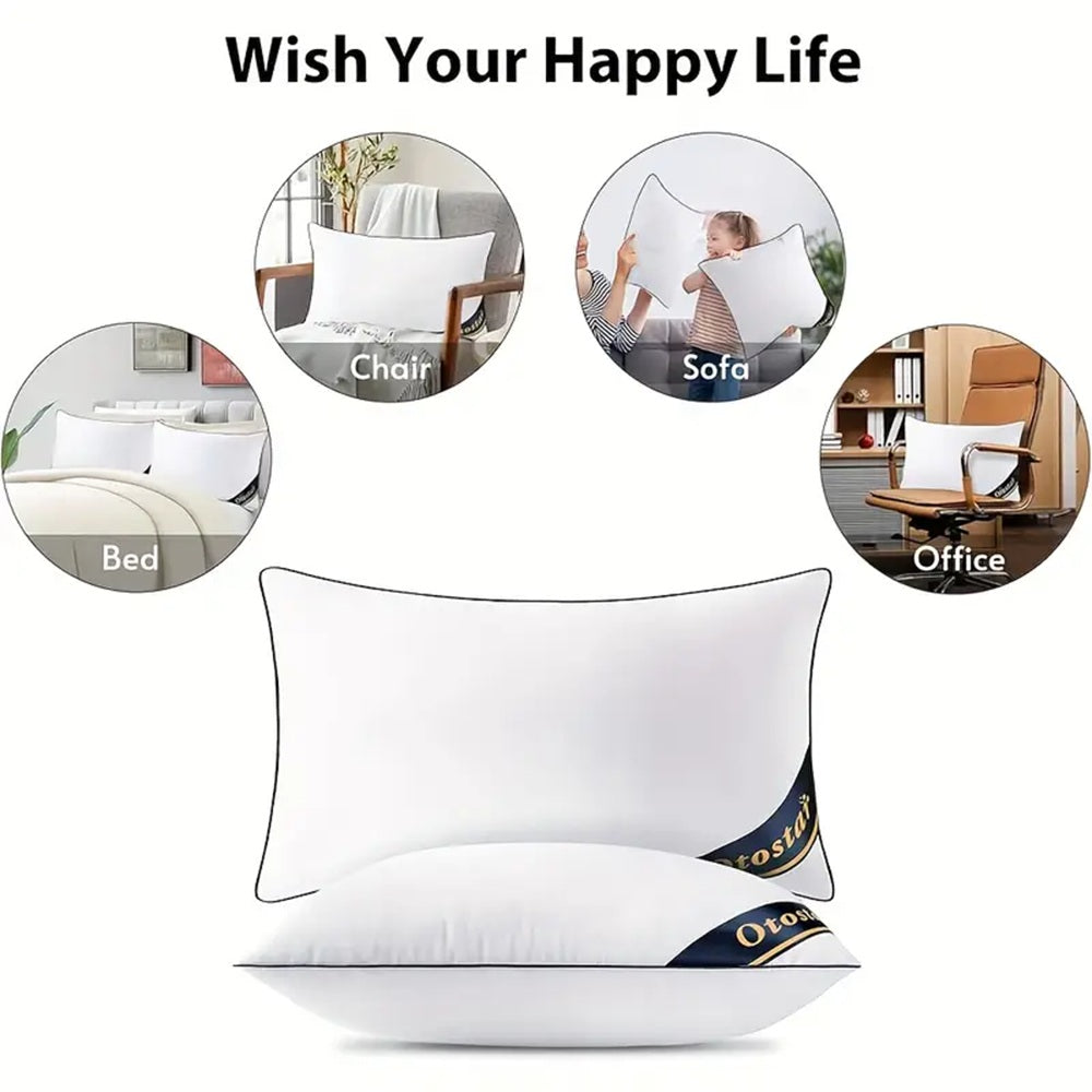 Blue Bed Pillows for Sleeping | Premium Soft & Supportive Set