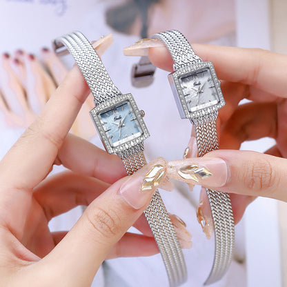 Niche Fritillary Light Luxury Square Plate Waterproof Quartz Watch