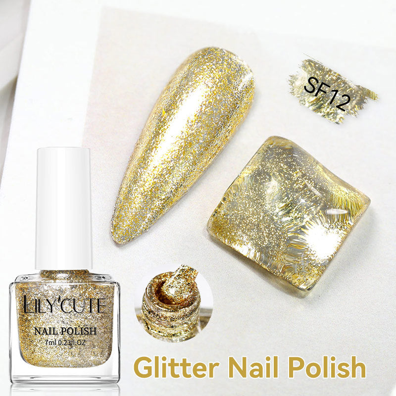 Quick-dry Metallic Mirror Nail Polish, No Baking Required