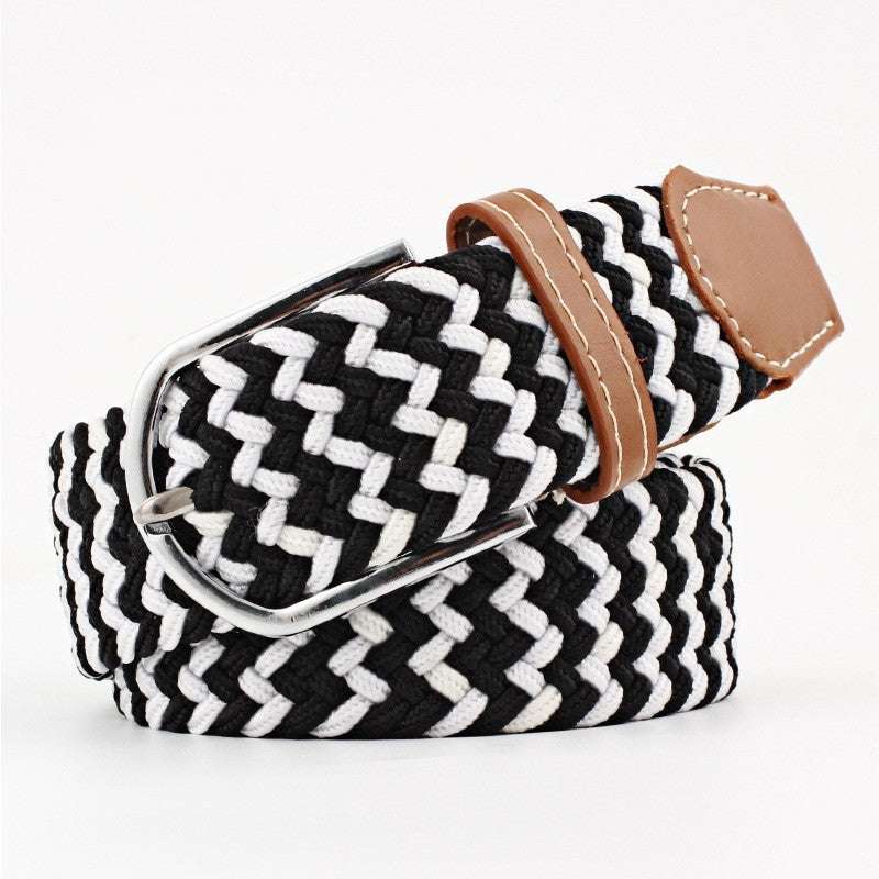 Women's Canvas Pants with Braided Belt Women's Canvas Belt Student Pants Casual | Ectron Online