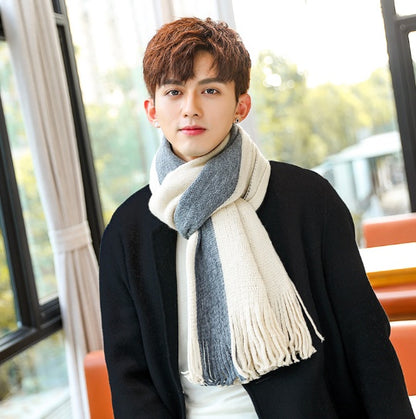 Men Scarves Can Match Colors Fashion Men's Scarves | Ectron Online