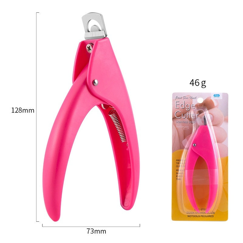 Crystal Light Therapy Extension Shaping Scissors Fake Nail Clippers Nail File Straight Scissors Manicure Tools
