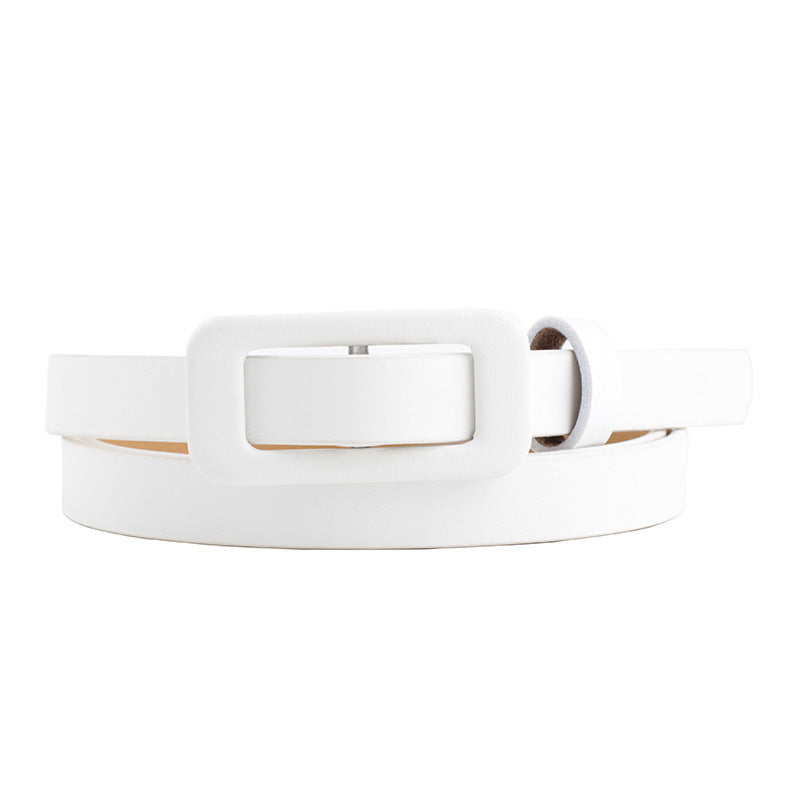 Solid Color Women's Nude PU Small Belt Solid Color Women's Nude Pu Small Belt | Ectron Online