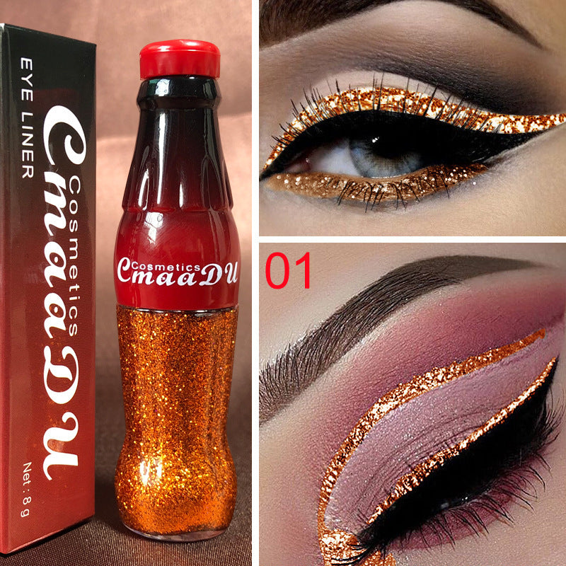 CmaaDu Color Glitter Glitter Glitter Liquid Eyeliner