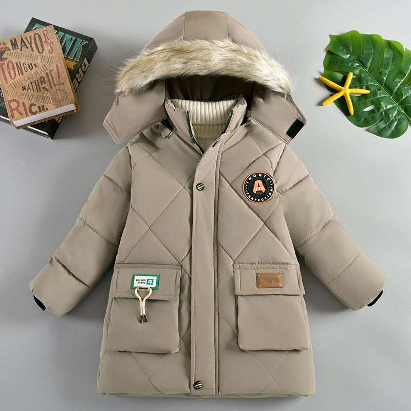 Boys' Winter Thick Cotton-Padded Jacket - Warm Wear Boys' Winter Wear Thick Cotton-padded Ja | Ectron Online