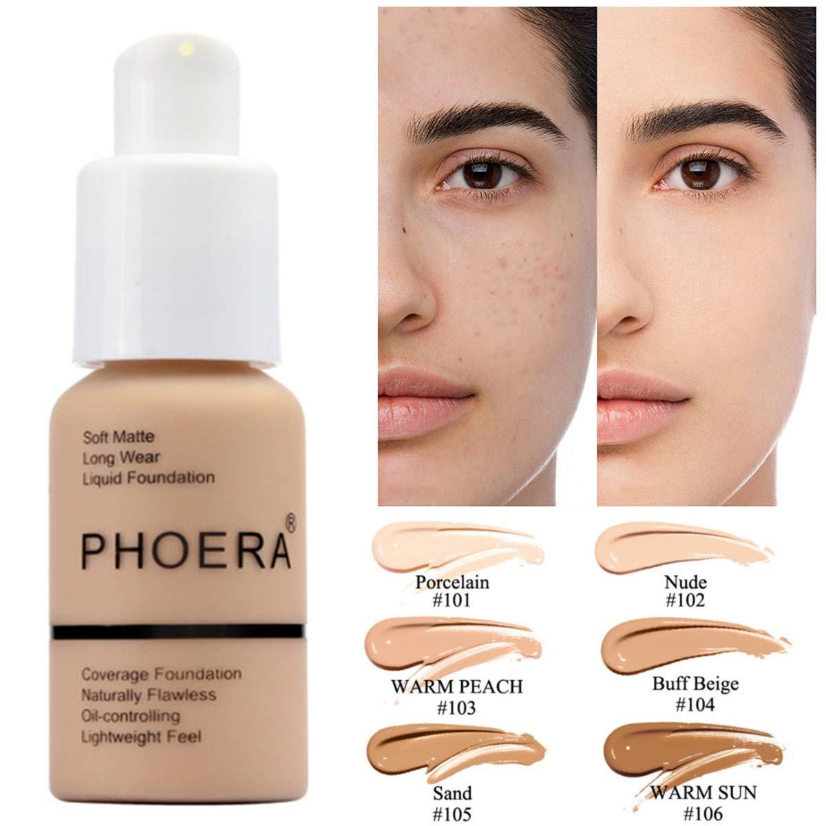 Explosive Press Type Oil Control Natural Color Matte Concealer Foundation Cream - Ectron Online