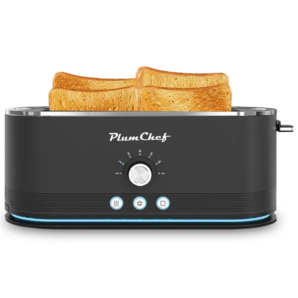 4-Slice Stainless Steel Toaster - 1350W with 7 Browning Levels