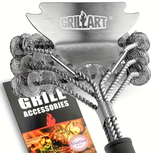 Safe 18-Inch Grill Cleaning Brush for Gas, Porcelain & Charcoal Grills