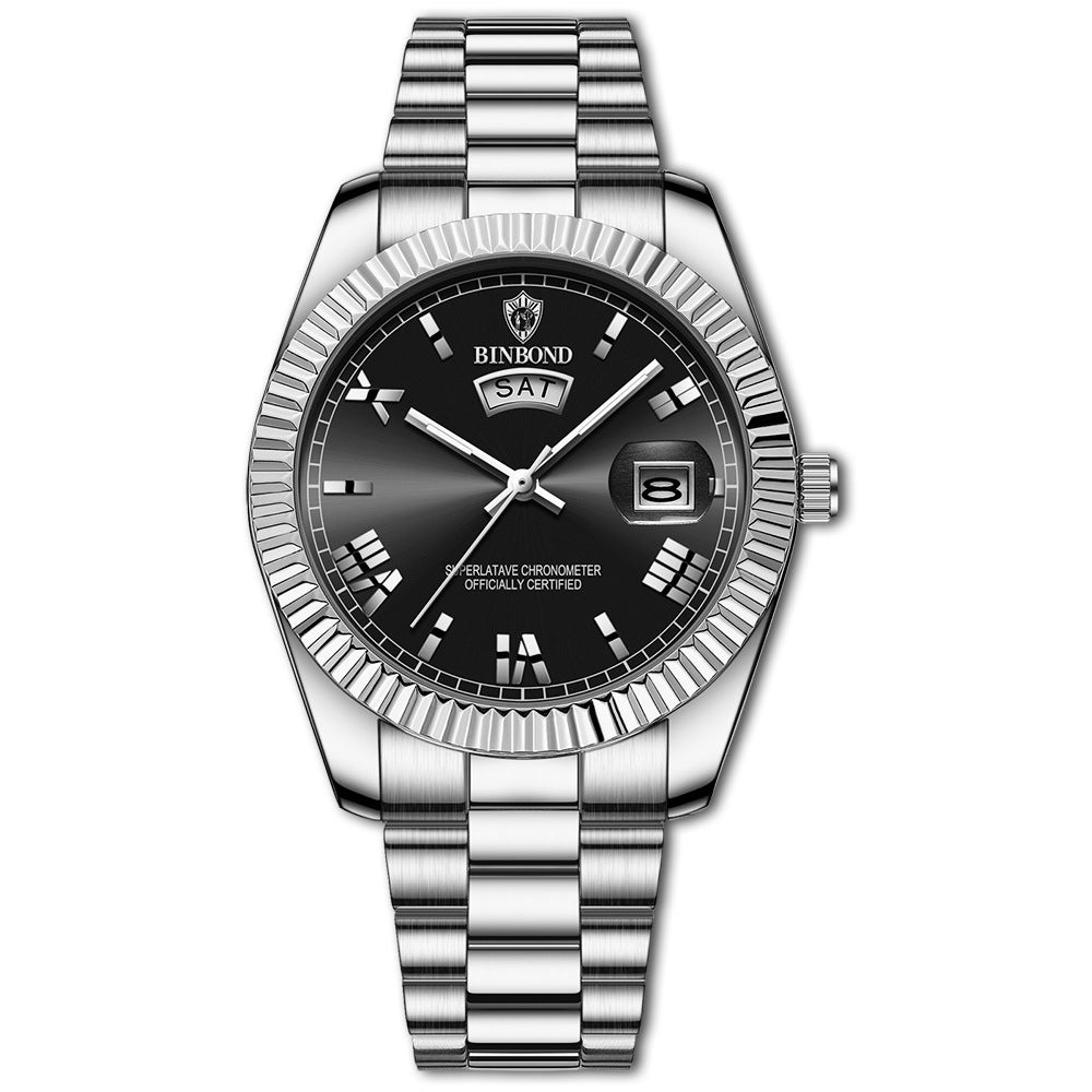 Men's &amp; Women's Blue Quartz Business Watch Set Blue Quartz Watch Couple Business Watch | Ectron Online