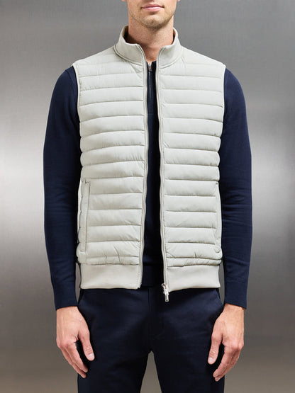 European And American Down Jacket Vest Light Stand Collar