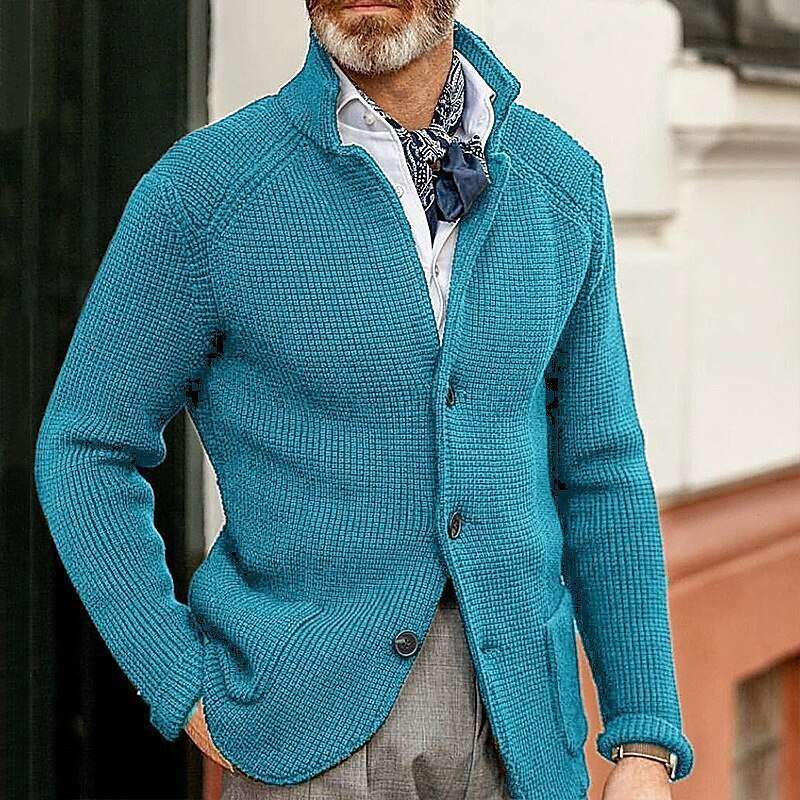 Casual Long Sleeve Knitted Coat Casual Long Sleeve Solid Color Knitted C | Ectron Online