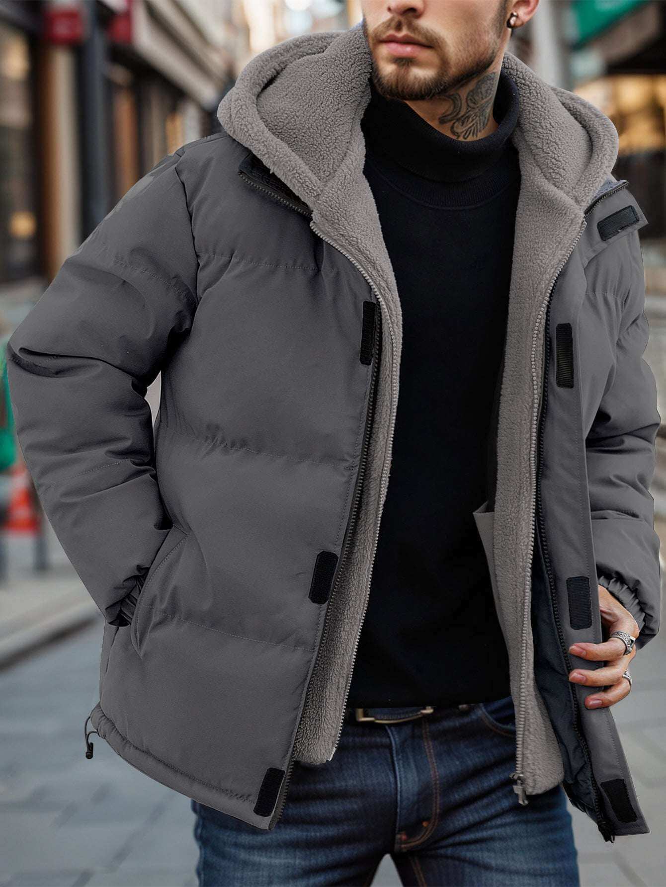Men's Thick Ski Down Jacket Men's Ski Thick Windproof Down Jacket Me | Ectron Online