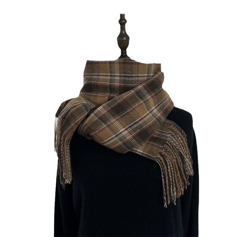 Fashion Plaid Scarf For Women