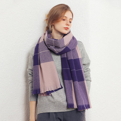 Women's Thick Cashmere Shawl Winter Artificial Cashmere Shawl Women's | Ectron Online