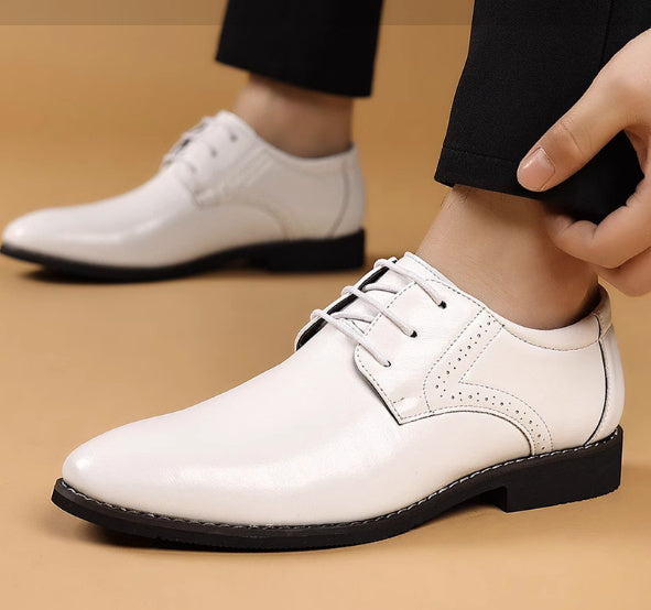 Plus Size British Leather Shoes – Men's PU, Casual & Formal Fit Fashion British Plus Size Men's Leather | Ectron Online