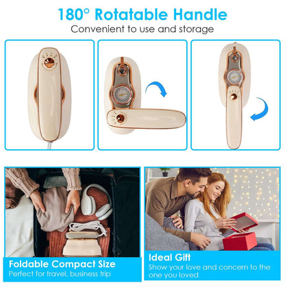 1200W Foldable Handheld Travel Steamer & Iron (Wet/Dry Mode)