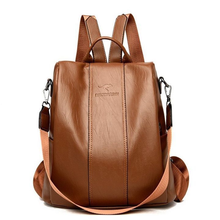 Women's Large Capacity Soft Leather Backpack Travel Bag Backpack Women's Large Capacity Soft Lea | Ectron Online