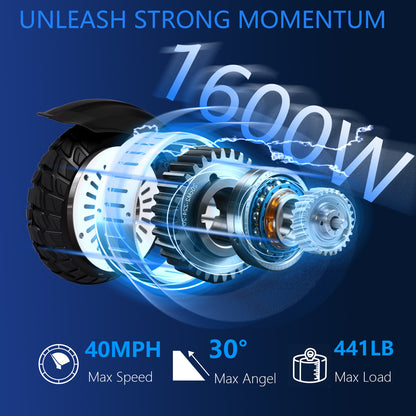 Electric scooter wheel and motor assembly close-up with blue light effects